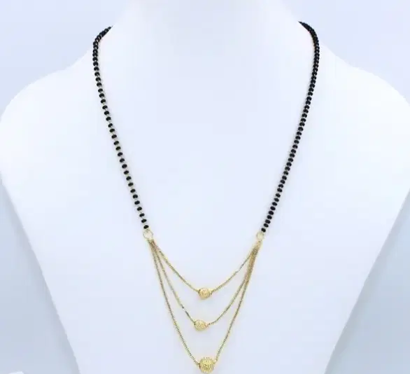 Brass Gold Plated Mangalsutras for Women (Gold, Pack of 1)