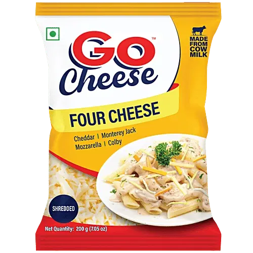 Go Cheese Shredded Four Cheese, 200 g