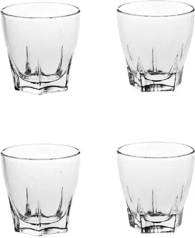 Liquor cum Cocktail Glasses, Transparent, 180 ml, Pack of 4