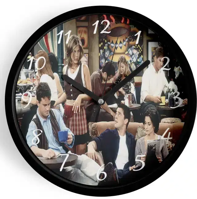 Analog Wall Clock for Home, Multicolor, 7 Inches
