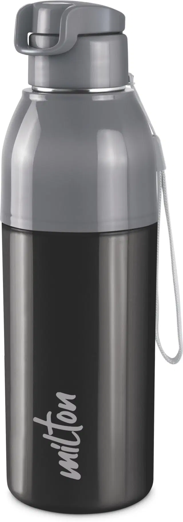 Milton Plastic Water Bottles, Black, 520 ml