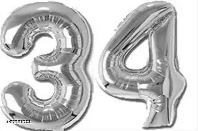 Number Foil Balloon, Assorted, Pack of 1