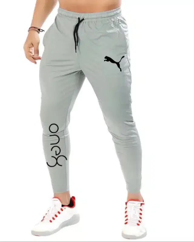 Polyester Track Pant for Men (Grey, 30)