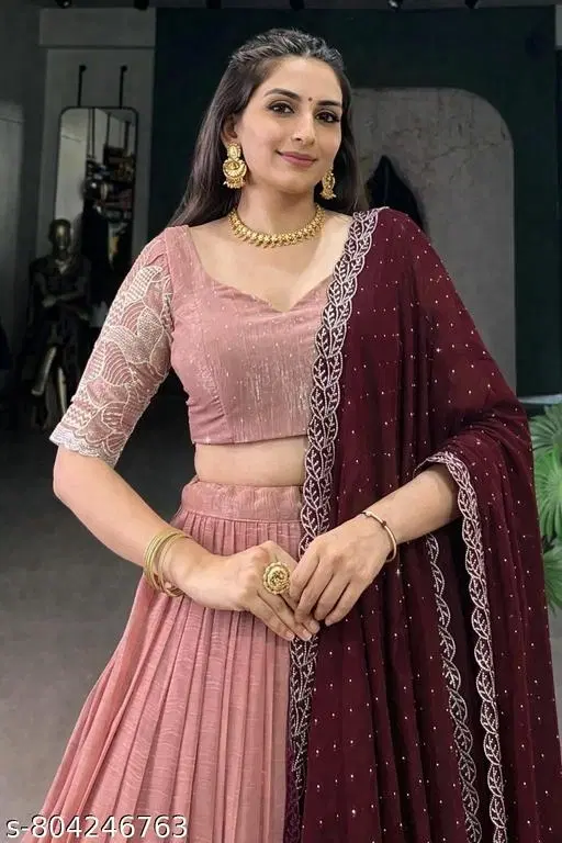 Lehenga Choli for Women (Free Size)