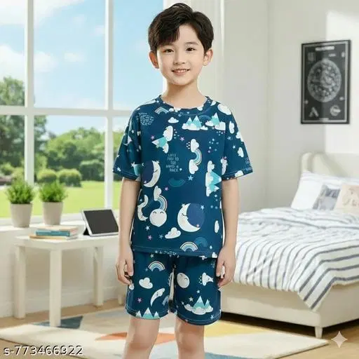 Night Suit for Boys (Blue, 11-12 Years)