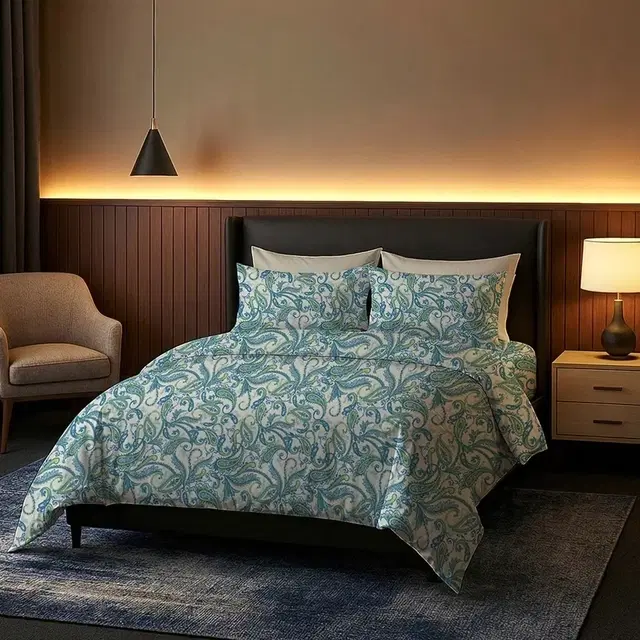Home Elegance Micro Queen Bedsheet 88x96in Foliage