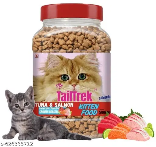 Kitten Ocean Fish, Dry Cat Food, With Vitamins and Minerals ,500gm, (Pack Of 1)