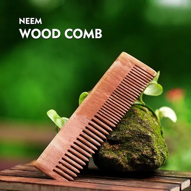 Wooden Hair Comb, Brown