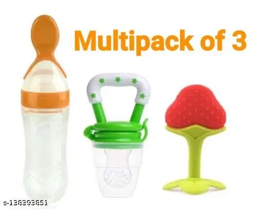 Yv Baby Mulitipack Of Fruit Feeder ,Teether And Spoon Feeder