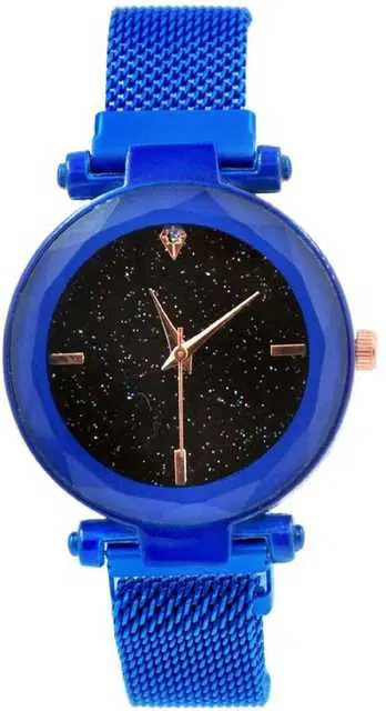 Casual Metal Analog Watch For Women (Blue) (MP-18)