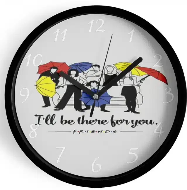 Analog Wall Clock for Home, Multicolor, 7 Inches