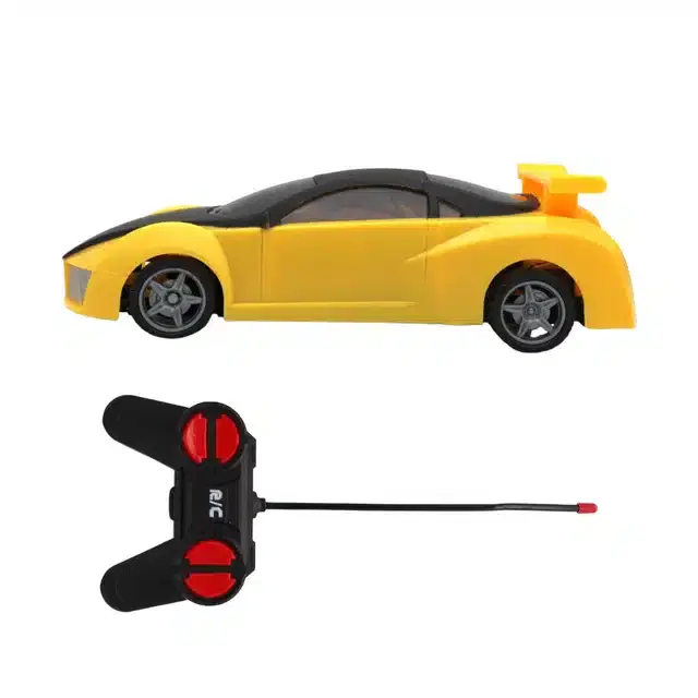 Remote Control Racing Car Toy, Yellow