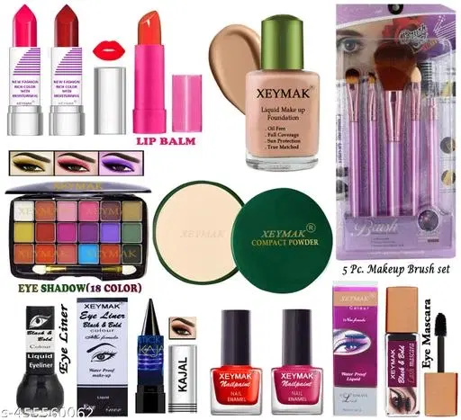 Face Makeup Combo, Multicolor, Set of 1