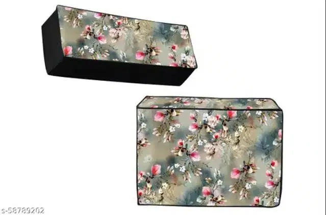 Split 1.5 Ton AC Cover for Indoor & Outdoor Unit, Multicolor, Set of 1