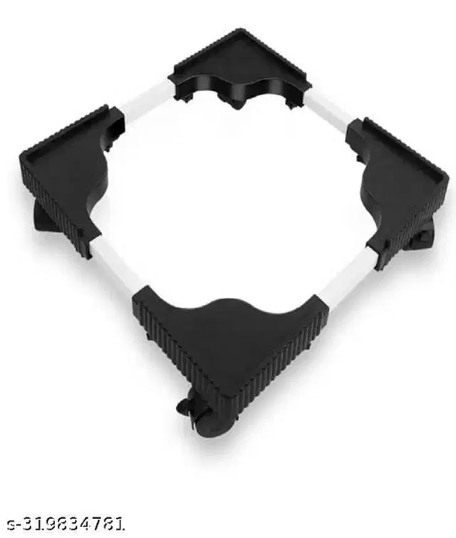 Washing Machine Stand Trolley, Black & White