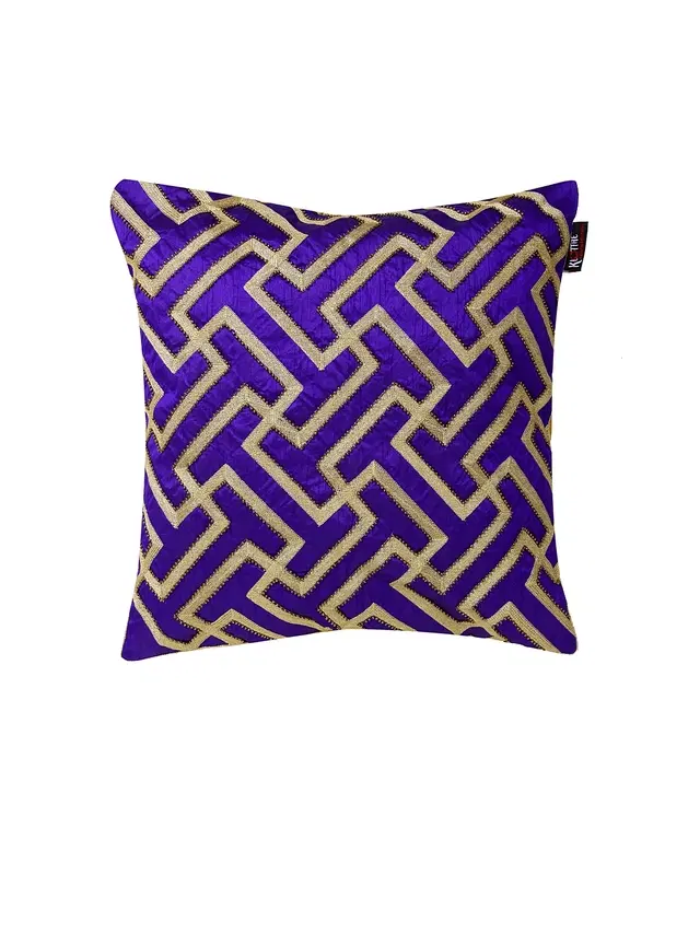Cotton Cushion Cover, Royal Blue, 16x16 inches
