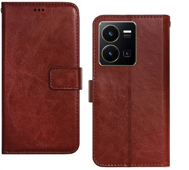 Flip Mobile Cover for Vivo V2205 /VIVO Y35, Multicolor