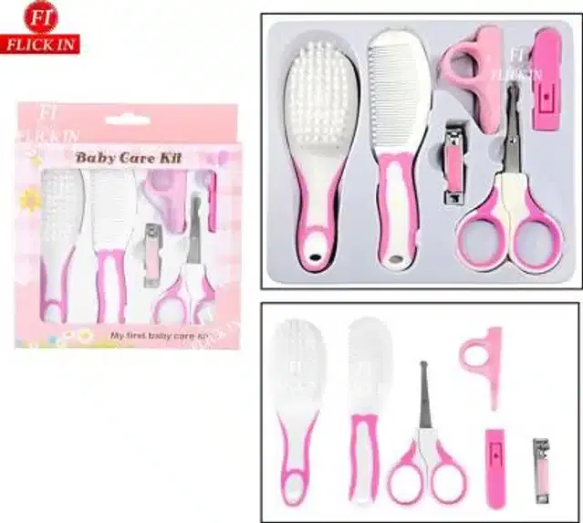 Manicure & Pedicure Kit for Kids, Pink & White, Set of 6