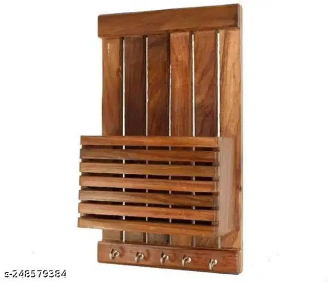 Wooden Key Holder, Brown