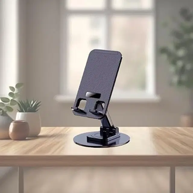 Adjustable Table Top Mobile Phone Holder, Black