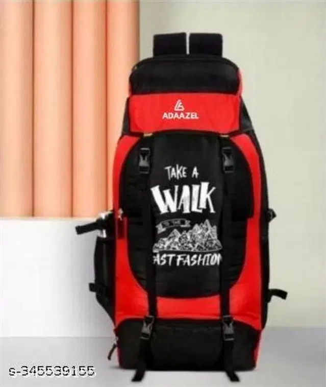 Hiking Backpack for Men & Women, Red & Black
