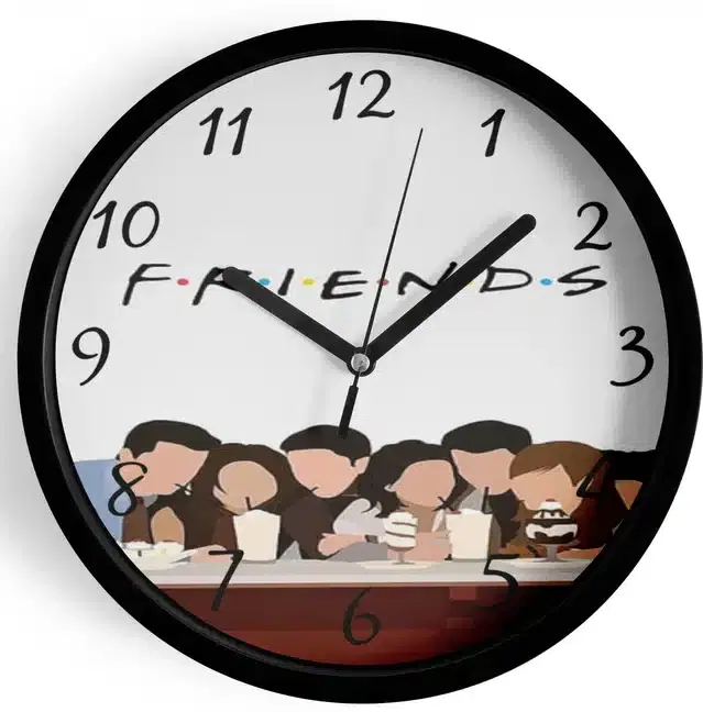 Analog Wall Clock for Home, Multicolor, 7 Inches