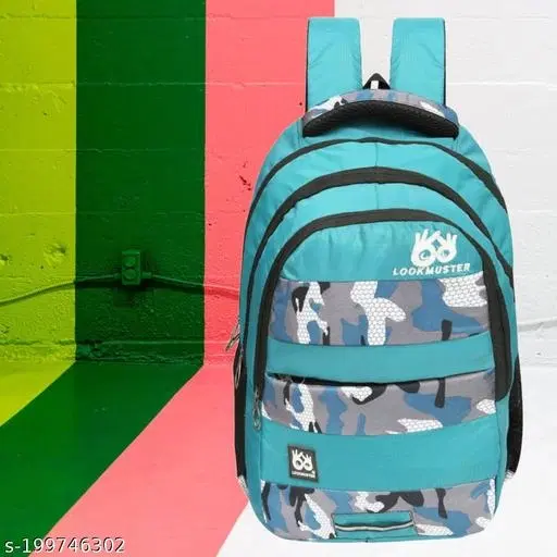Nylon Backpack for Men & Women, Green