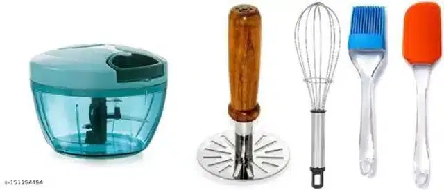 Stainless Steel Kitchen Tools Set, Multicolor, Set of 5