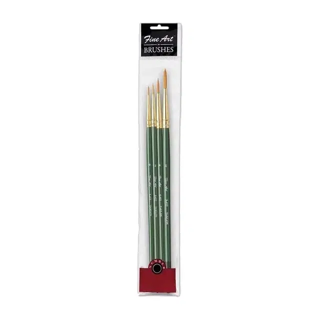Fine Art Round Brush Kit Tr-4 (s-412) Sizes 0,2,4,6