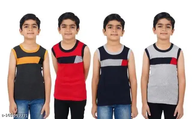 Innerwear for Boys, Pack of 4 (Multicolor, 3-4 Years)