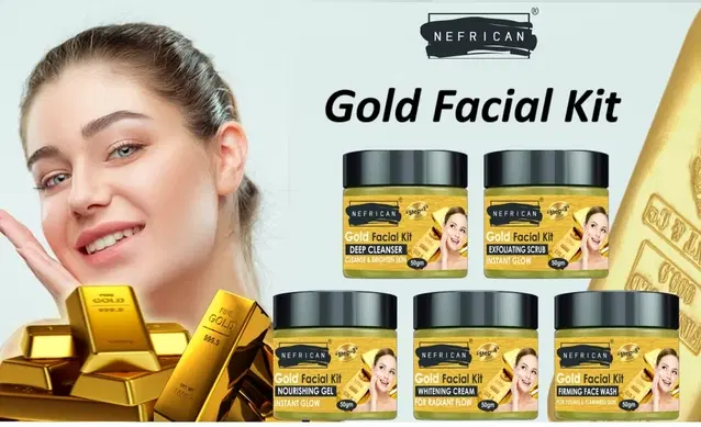 Gold Facial Kits, 50 g, Set of 5