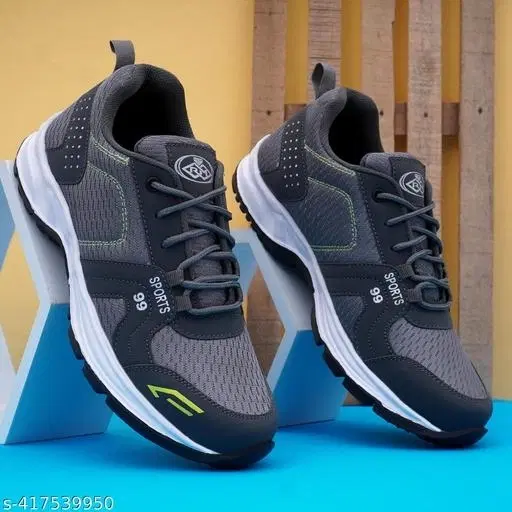 EVA Sports Shoes for Men (Black, 6)