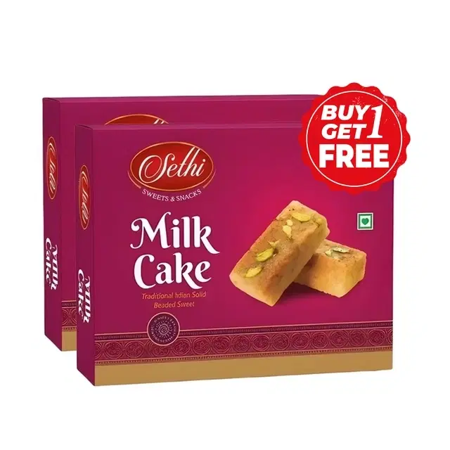 Sethi Milk Cake 2X200 g (Buy 1 Get 1 Free)