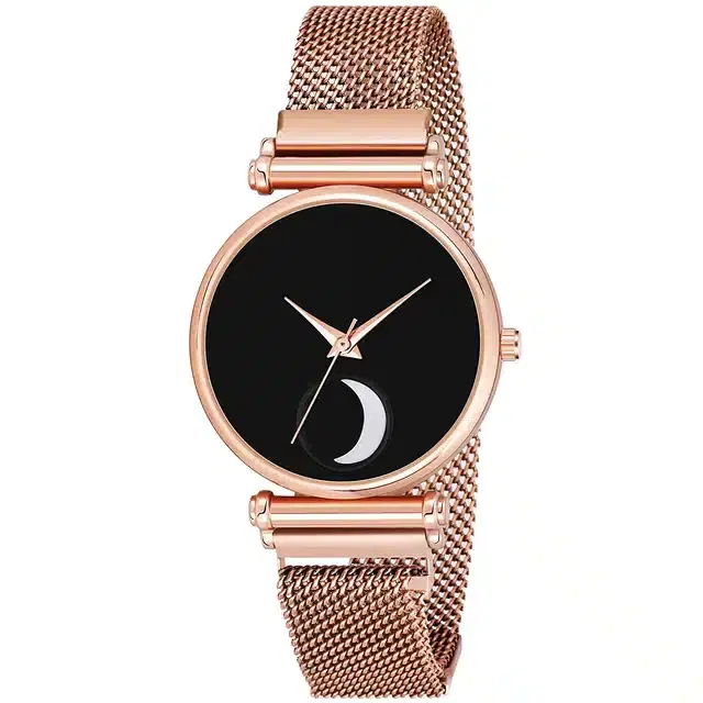 Analog Watch for Girls (Rose Gold)