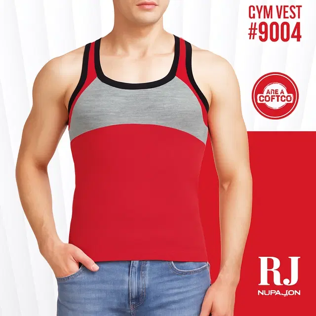 Rupa Jon Gym Vest Style No-9004 for Men Pack of 1, Assorted (80cm)