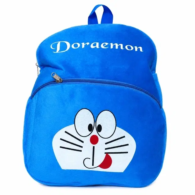 Doraemon Soft Plush School Bag [Blue, 10 L]