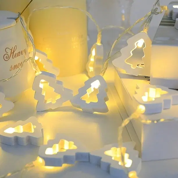 14 LEDs 2. 5 m Golden Wooden String Tree Shape Yellow LED Light (Pack of 1)