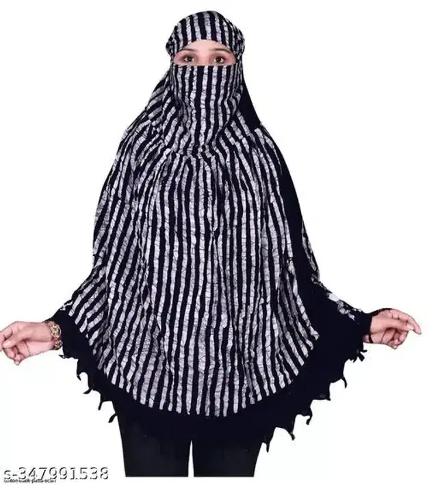 Rayon Scarves for Women (Black)