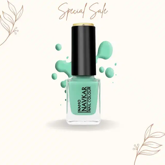 Long Lasting Matte Nail Polish, Mint Green, 10 ml