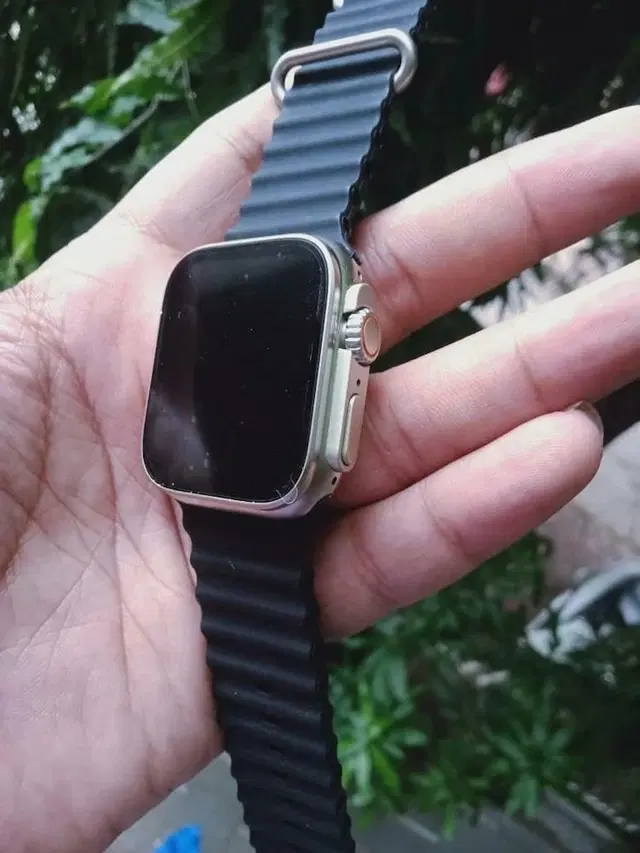 Silicone T800 Ultra Smartwatch, Black