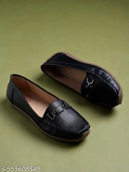 Shoetopia Girls Loafers - Black (9.5-10 Years)