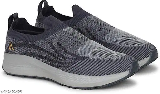 Aqualite Mesh Sports Shoes for Men (Grey, 6)