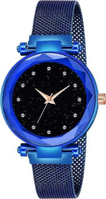 Casual Metal Analog Watch For Women (Blue) (MP-47)