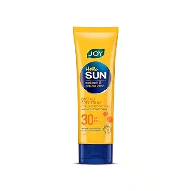 Joy Sun Sunblock & Anti-Tan Lotion Sunscreen SPF 30 PA++, 120 ml