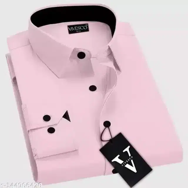 Full Sleeves Shirt for Men (Baby Pink,