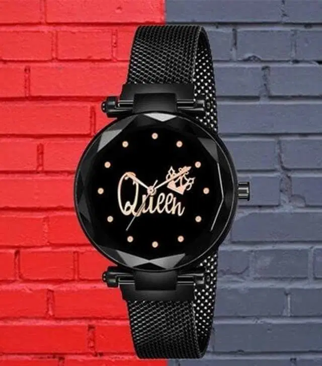 Analog Watch For Womens (Black) (WS-109)