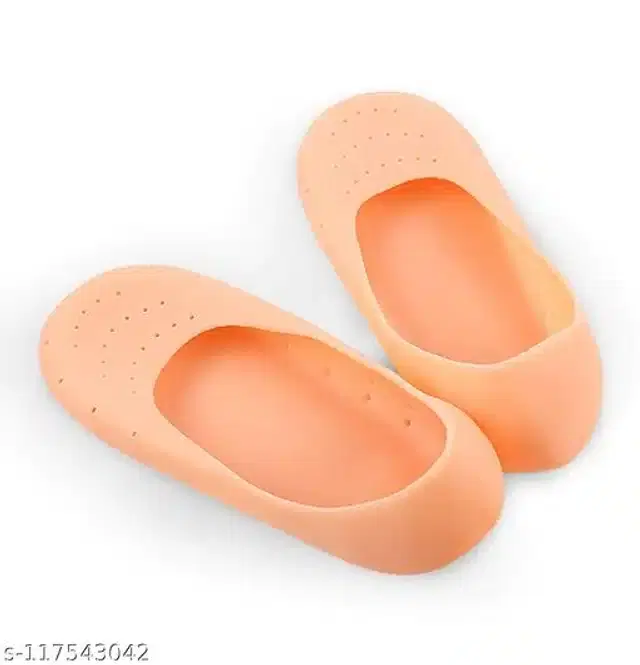 Moisturizing Silicon Gel Socks, Beige