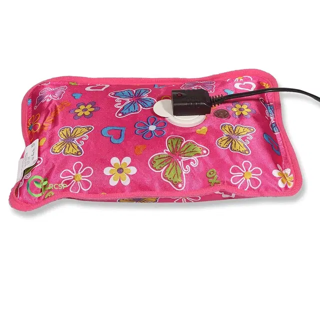 Electric Hot Water Bag for Body Pain Relief, Multicolor, 1 L
