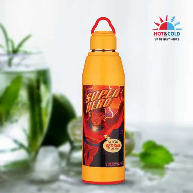 Trueware Zapp 800 Water Bottle Superhero, 700 ml, Orange, A-153