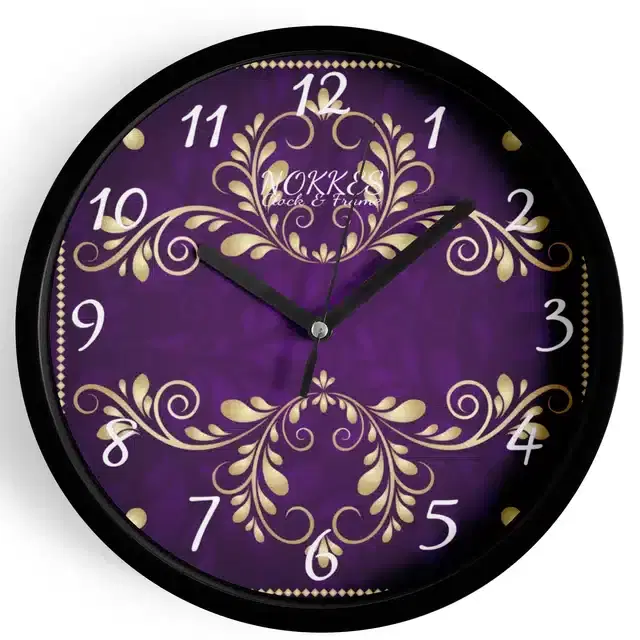 Plastic Printed Wall Clock, Multicolor, 7 Inches